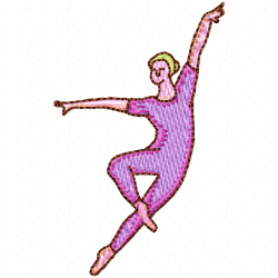 Ballet Dancer Embroidery Design 2